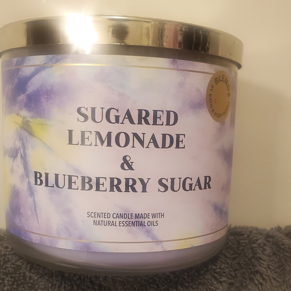 BBW Sugared Lemonade and Blueberry Sugar Candle